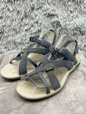 KEEN Sandals Womens 8 La Paz   Sport Blue Strappy Open Toe Casual Outdoor